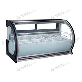 56” Counter Top Ice Cream Dipping Cabinet Gelato Display Case